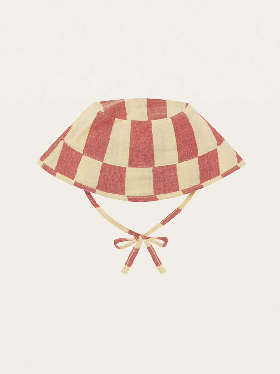 Muślinowy kapelusz Tomato Stripes