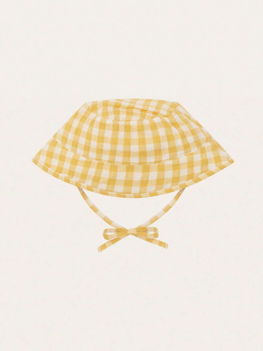 Muślinowy kapelusz Honeycomb Gingham