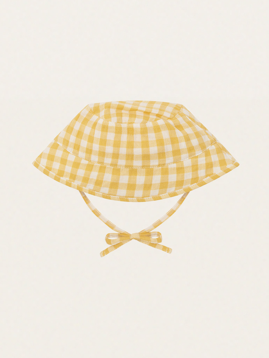 Muślinowy kapelusz Honeycomb Gingham
