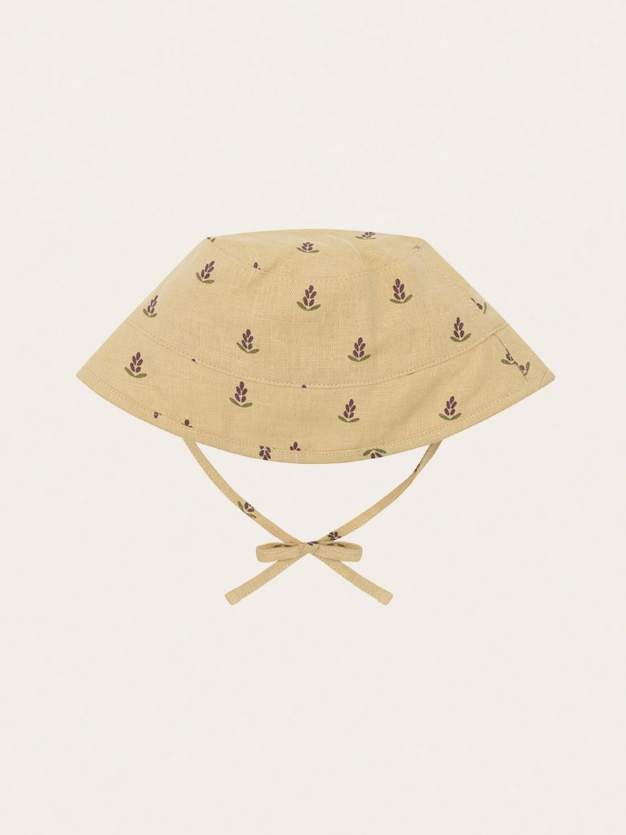 Lniany kapelusz Lavender Bloom