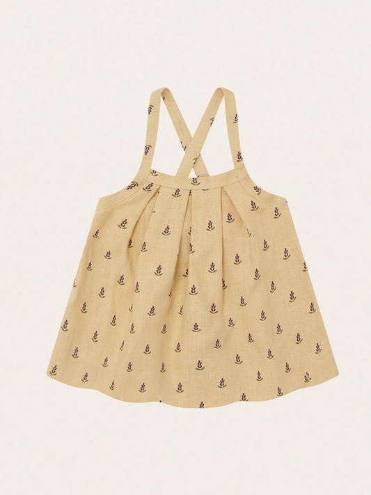 Lniana sukienka na ramiączkach Lavender Bloom