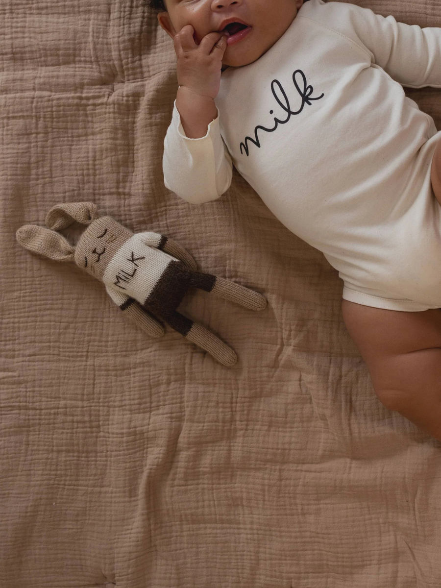 Ręcznie robiona przytulanka z wełny alpaki Bunny Milk