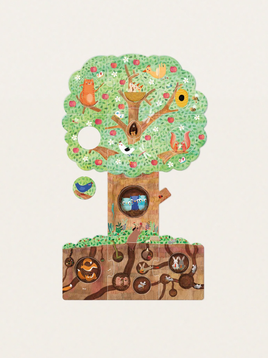 Dwustronne puzzle Moja Jabłonka 20 el.