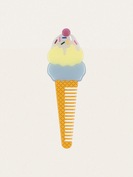 Grzebień do włosów Ice Cream Beach Blue