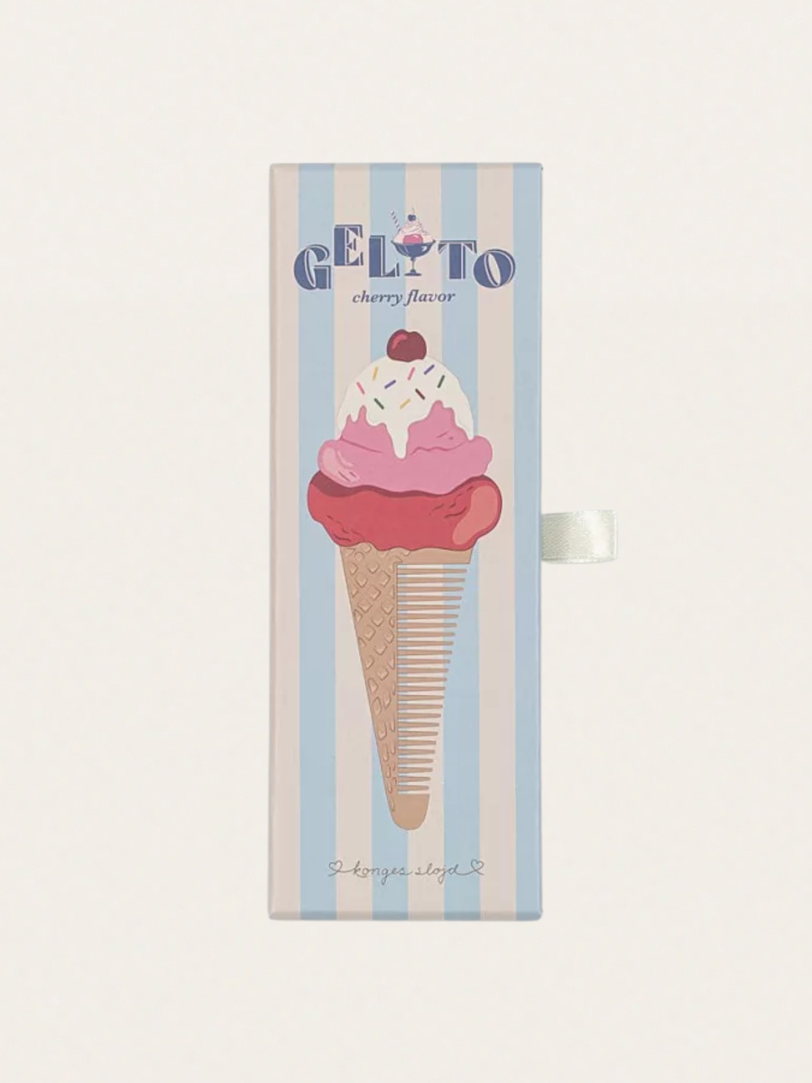 Grzebień do włosów Ice Cream Amour Pink