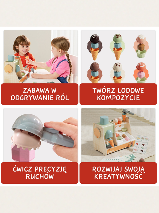 Drewniana lodziarnia