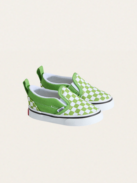 Tenisówki wsuwane Slip-On V Checkerboard Green