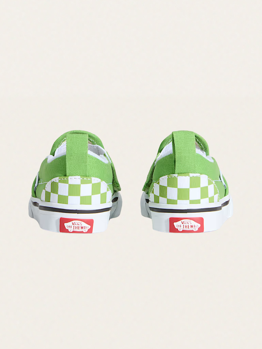 Tenisówki wsuwane Slip-On V Checkerboard Green