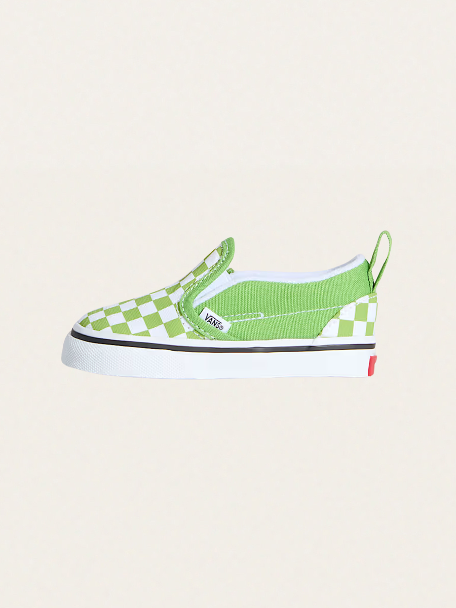 Tenisówki wsuwane Slip-On V Checkerboard Green