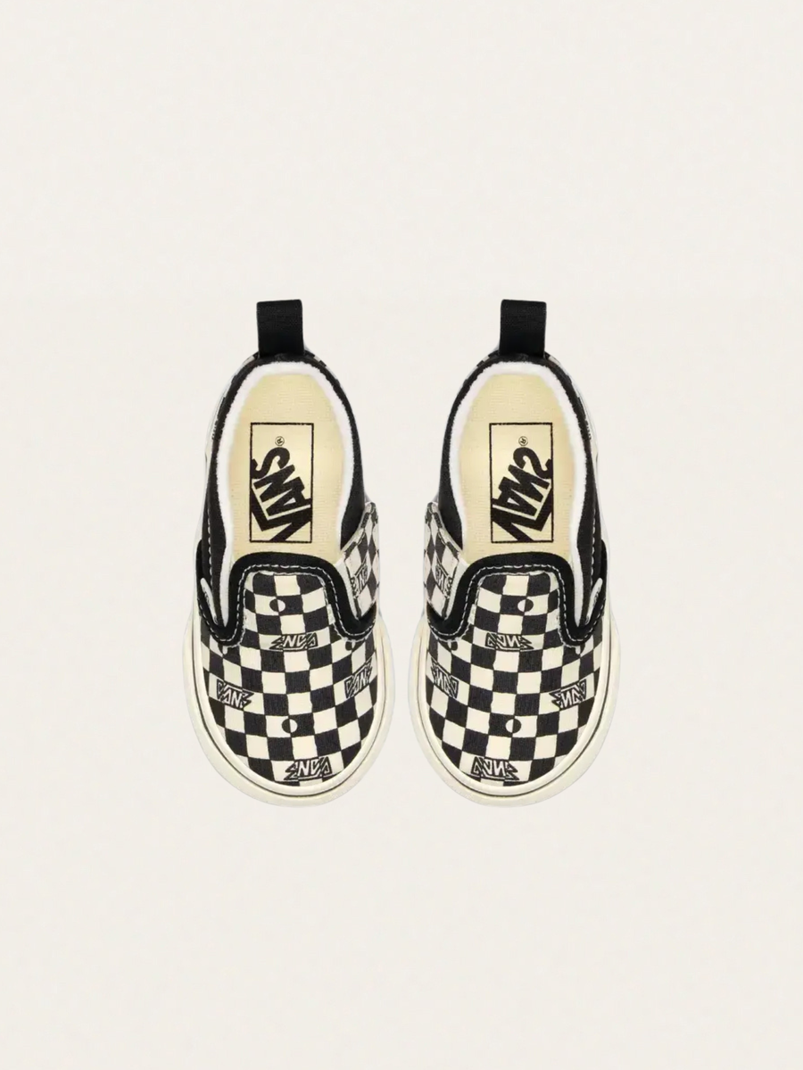 Tenisówki wsuwane Slip-On V Geo Check Black&White