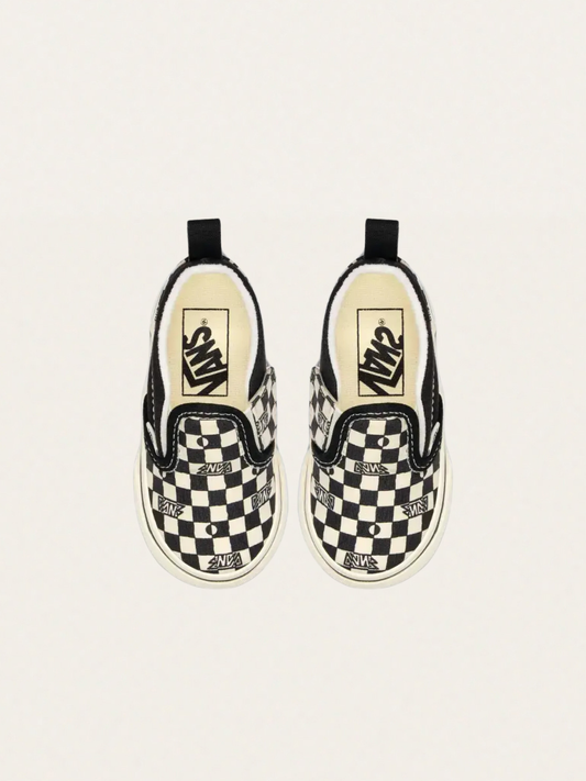 Tenisówki wsuwane Slip-On V Geo Check Black&White