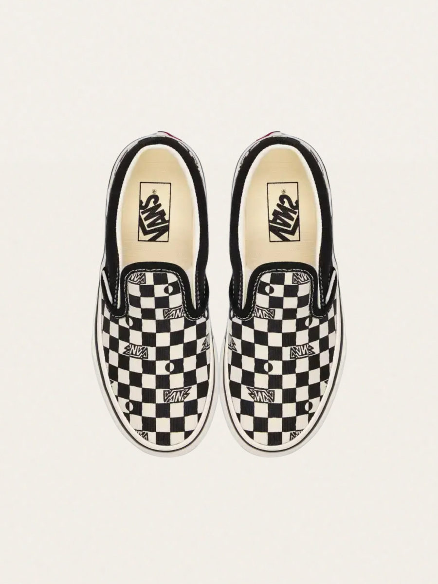 Tenisówki wsuwane Slip-On Geo Check Black&White