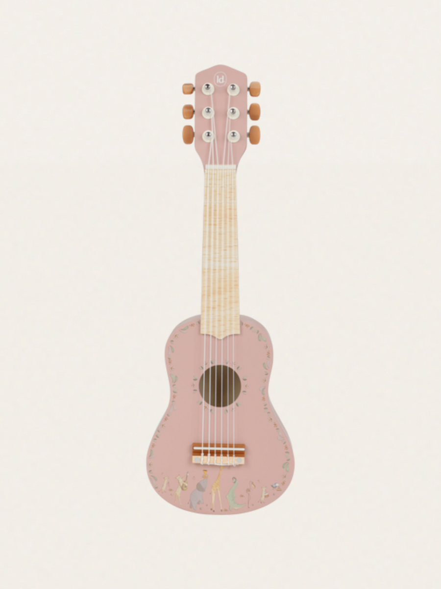 Drewniana gitara Safari Friends Pink