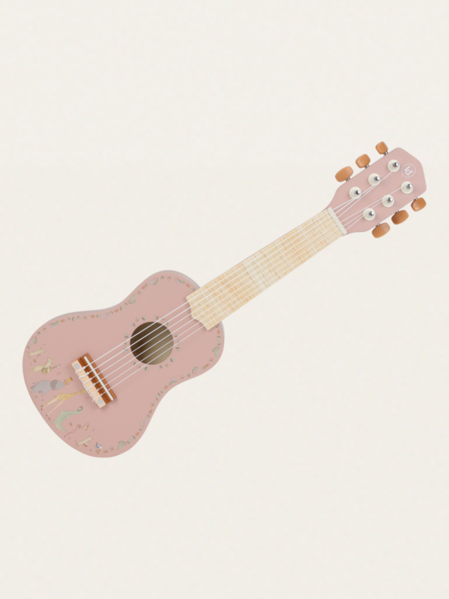 Drewniana gitara Safari Friends Pink