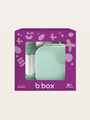 Zestaw mini lunchbox + butelka tritanowa ze słomką 450 ml Spearmint
