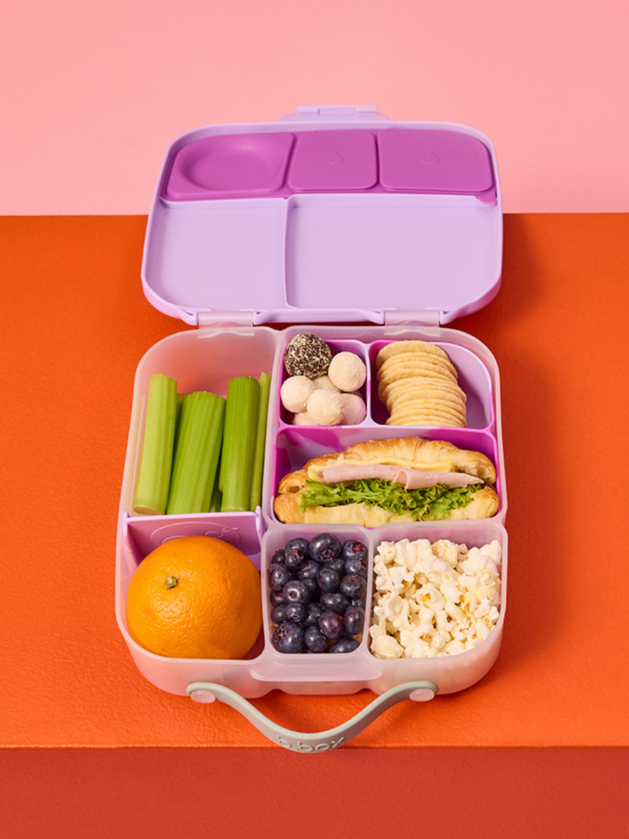 Duży lunchbox z przegródkami i wkładem chłodzącym Sugar Plum