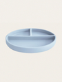 Silicone three-part plate with suction cup