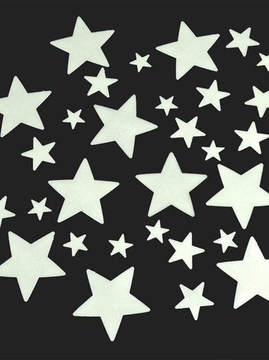 self-adhesive fluorescent stars