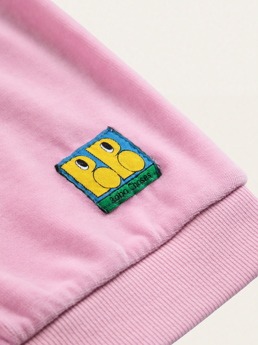 Welurowa bluza z naszywką Baby Booo Bo Choses Tag