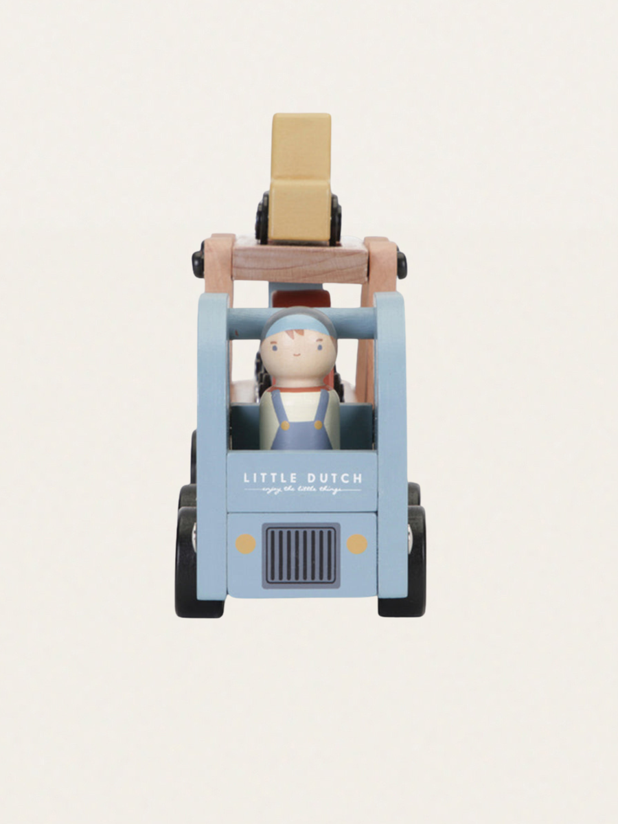 Wooden trailer with cars