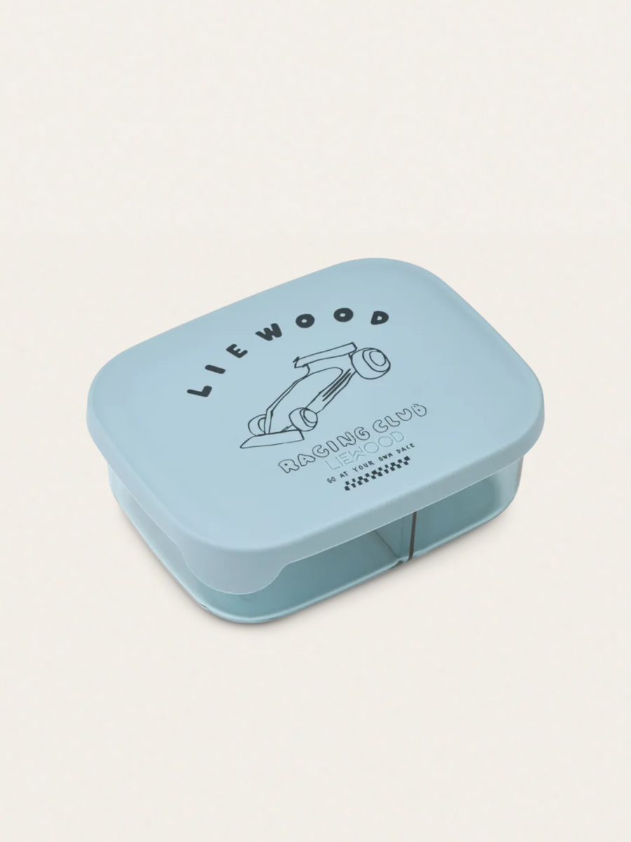 Tritanowy lunchbox Arthur Race cars / Beach blue