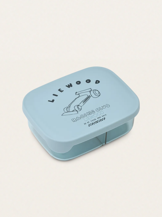 Tritanowy lunchbox Arthur Race cars / Beach blue