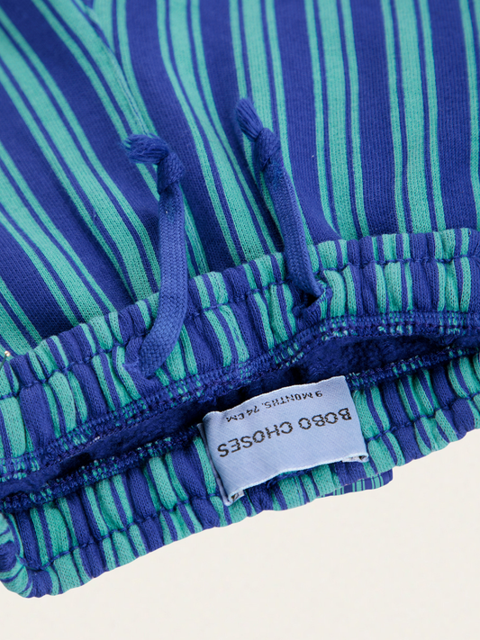 Bawełniane spodnie joggersy Baby Booo Bo Choses Tag stripes
