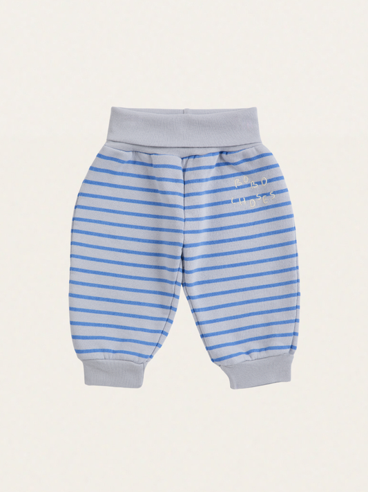 Bawełniane spodnie joggersy Baby Bobo Choses Stripes