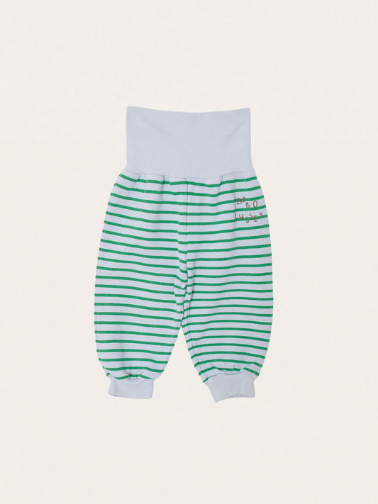 Bawełniane spodnie joggersy Baby Bobo Choses Stripes