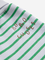 Bawełniane spodnie joggersy Baby Bobo Choses Stripes Green
