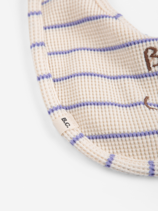 Bawełniany śliniaczek Lavender stripe
