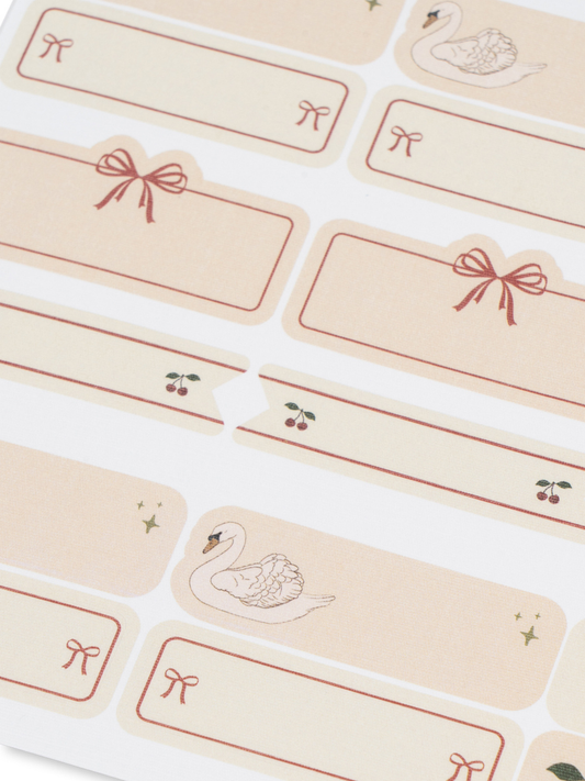 Naklejki do podpisywania Name stickers