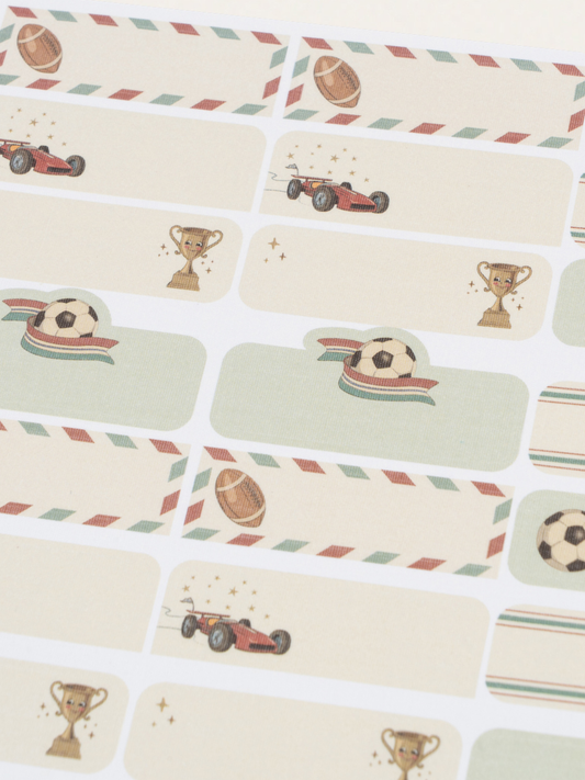 Naklejki do podpisywania Name stickers