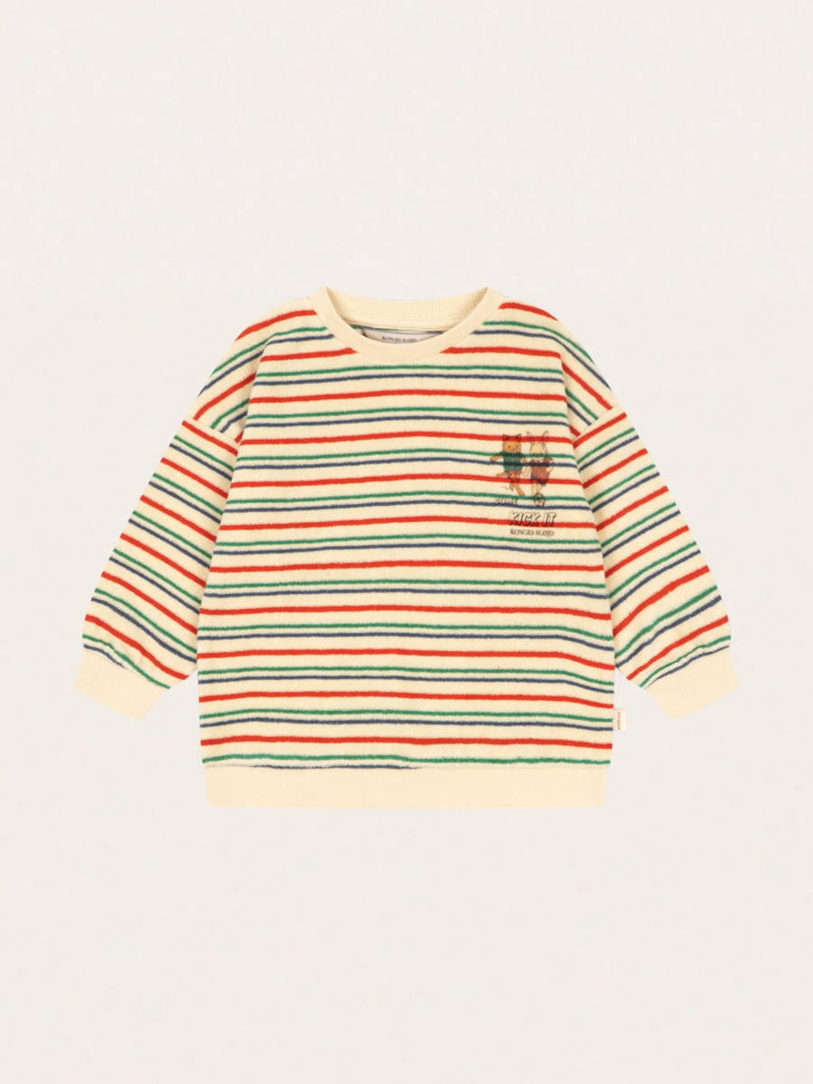 Bluza frotte Itty Kick stripe