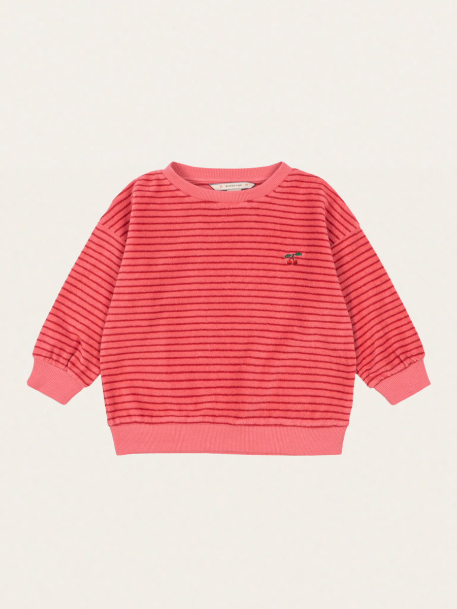Bluza frotte Itty Cardinal rose stripe
