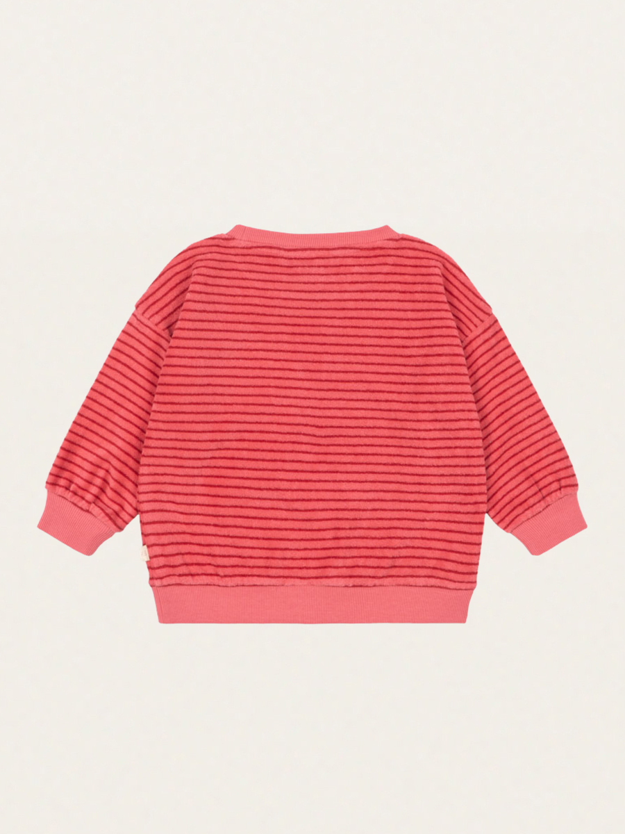 Bluza frotte Itty Cardinal rose stripe