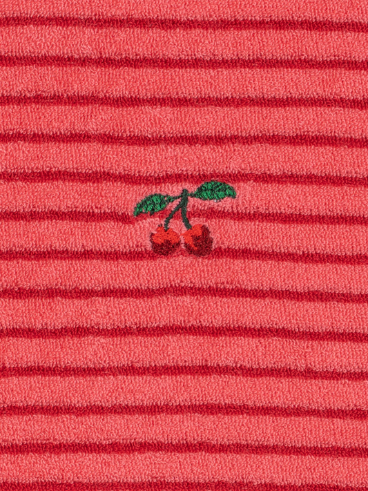Bluza frotte Itty Cardinal rose stripe