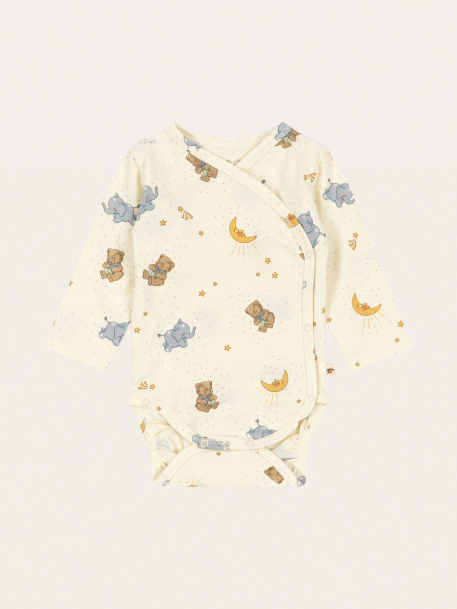 Bawełniane body kopertowe Newborn Basic