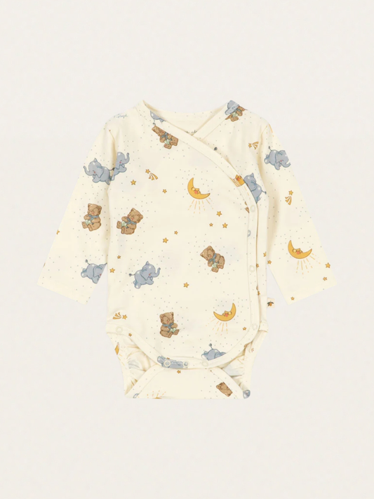 Bawełniane body kopertowe Newborn Basic