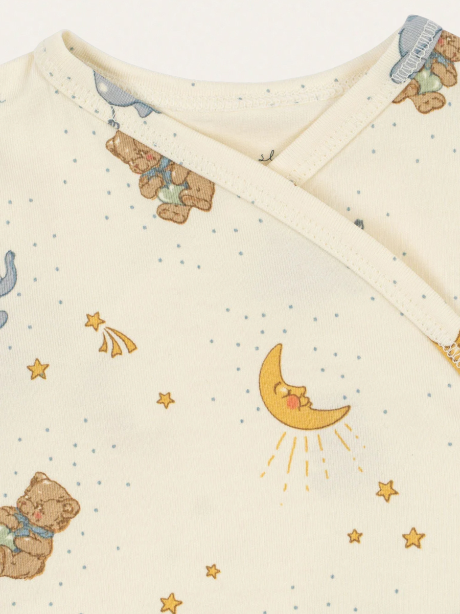 Bawełniane body kopertowe Newborn Basic