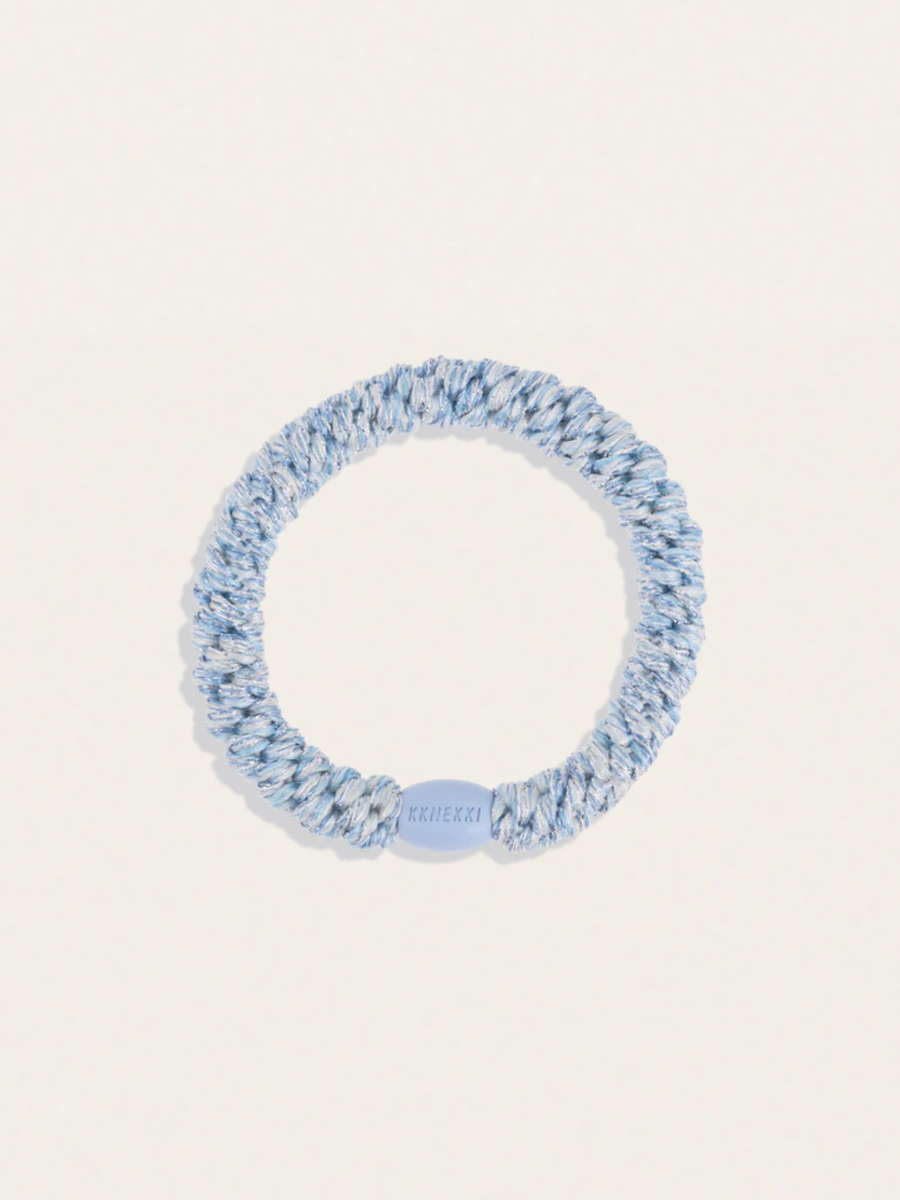 Gumka do włosów KKNEKKI - Sparkling Blue Glitter