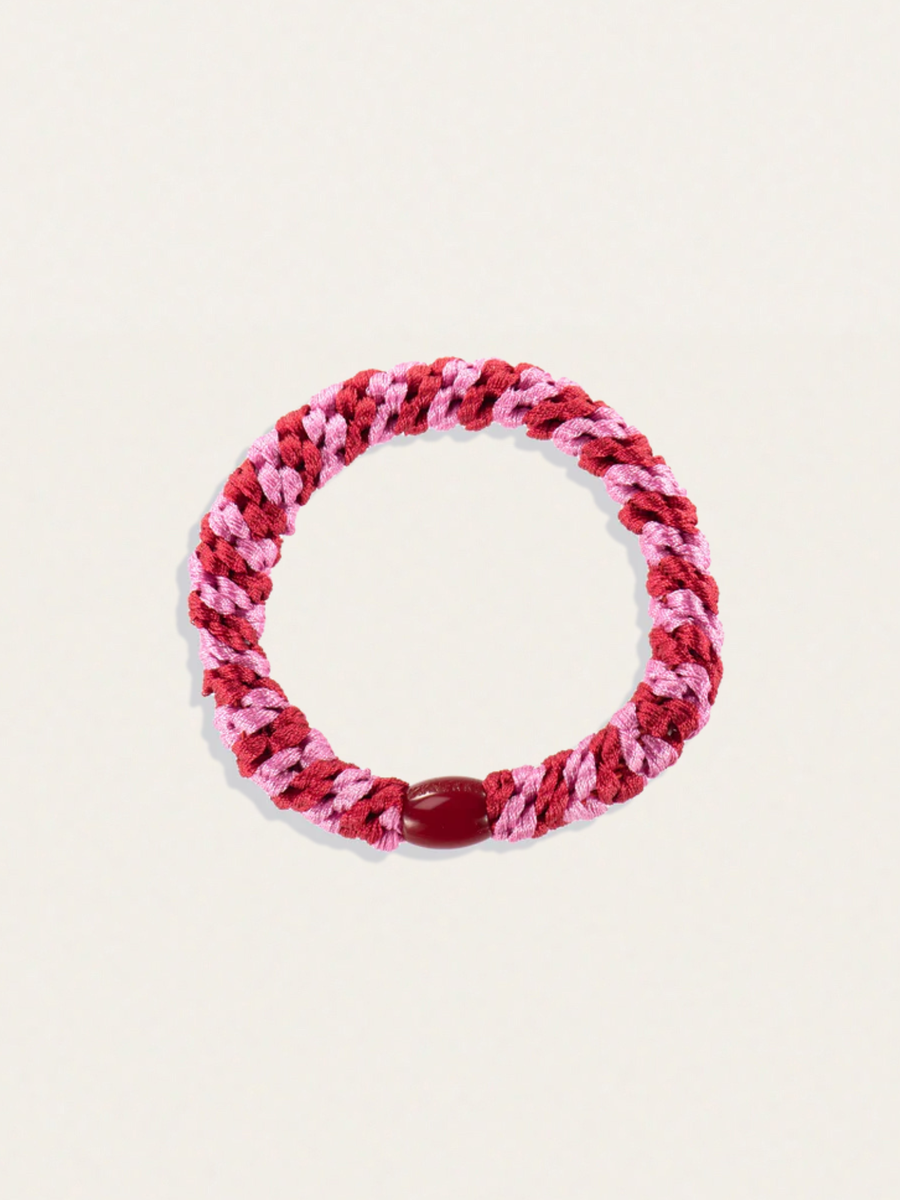 Gumka do włosów KKNEKKI - Red-Bubblegum Stripe