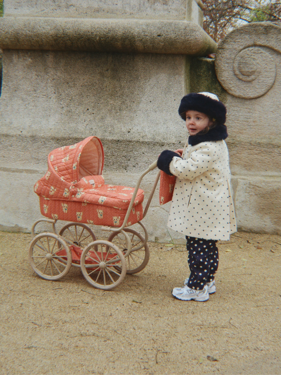 Wózek vintage dla lalek Doll Pram Mini Ciao Miao