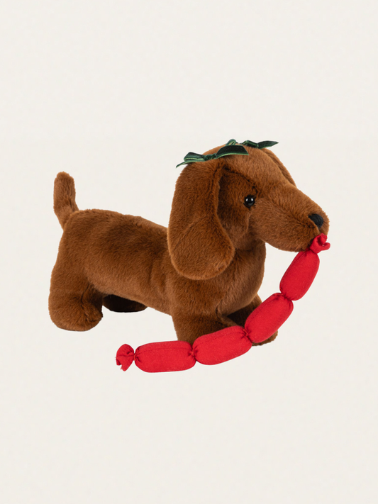 Pluszowy jamnik w legowisku Chorizo Dog