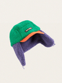 Ocieplana czapka pilotka Bobo Choses color block Multicolor Green
