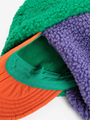 Ocieplana czapka pilotka Bobo Choses color block Multicolor Green