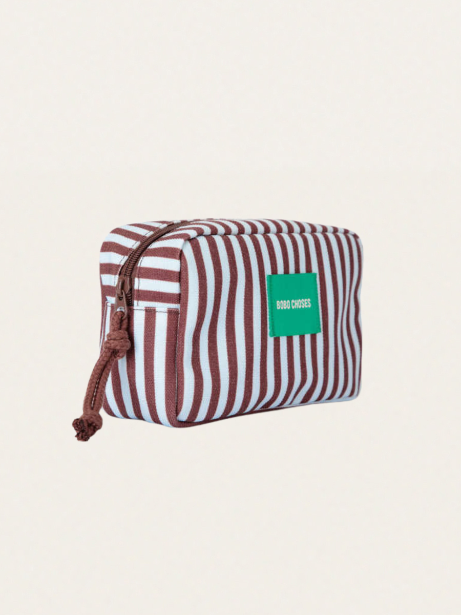 Bawełniana kosmetyczka - saszetka Striped canvas