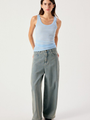 Damskie spodnie - jeansy loose-fit Arlow
