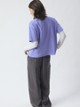 Damski t-shirt oversize z mięsistej bawełny Fizvalley