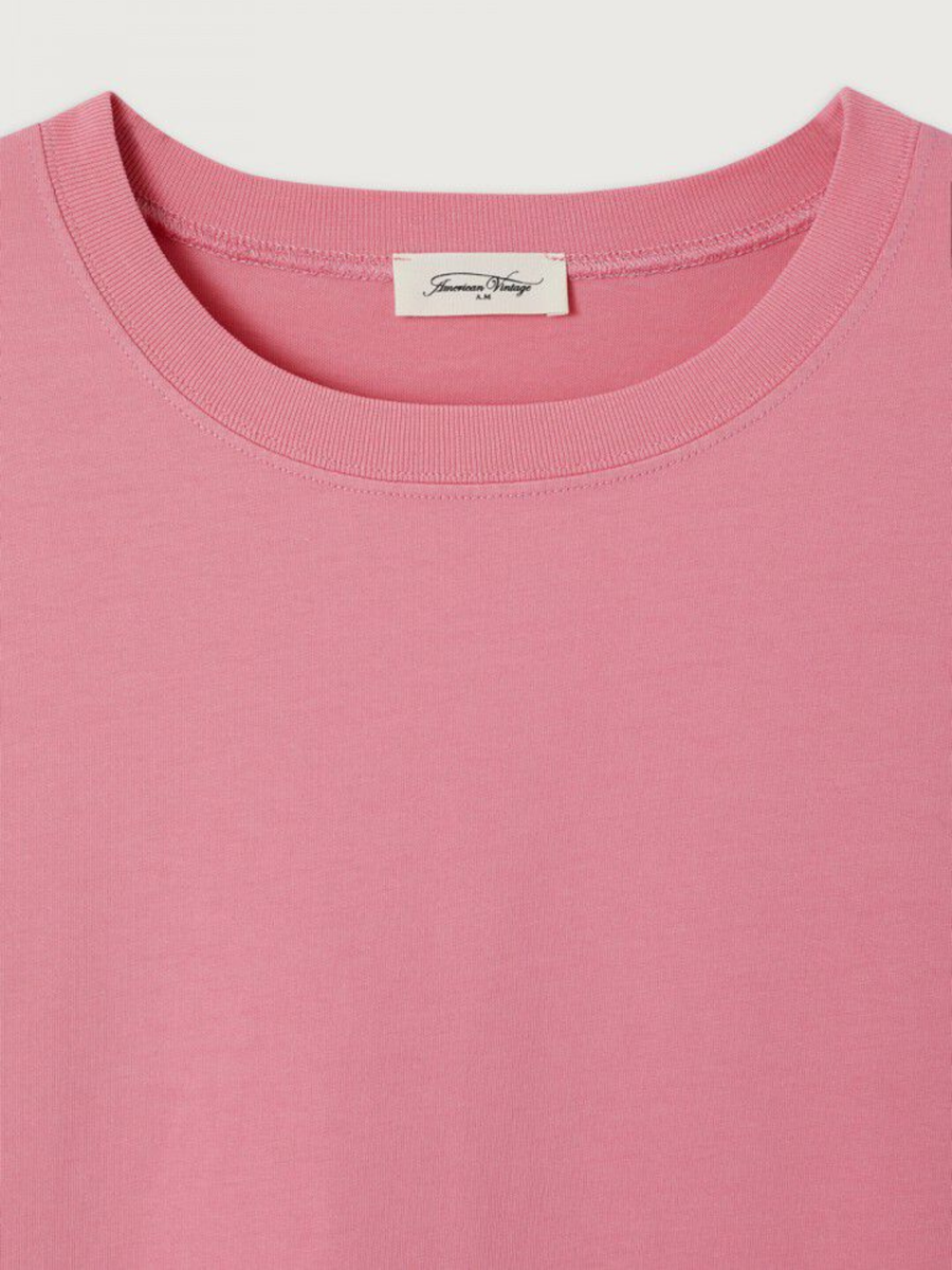 Damski t-shirt oversize z mięsistej bawełny Fizvalley